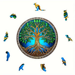 Lucky Tree Wooden Puzzles For Advanced Players Creative Assorted Special Shapes