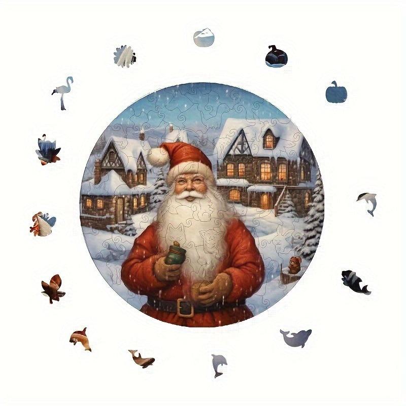 Christmas Advanced Player Wooden Puzzle Creative Special Shapes