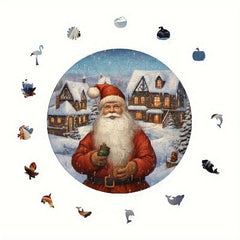 Christmas Advanced Player Wooden Puzzle Creative Special Shapes