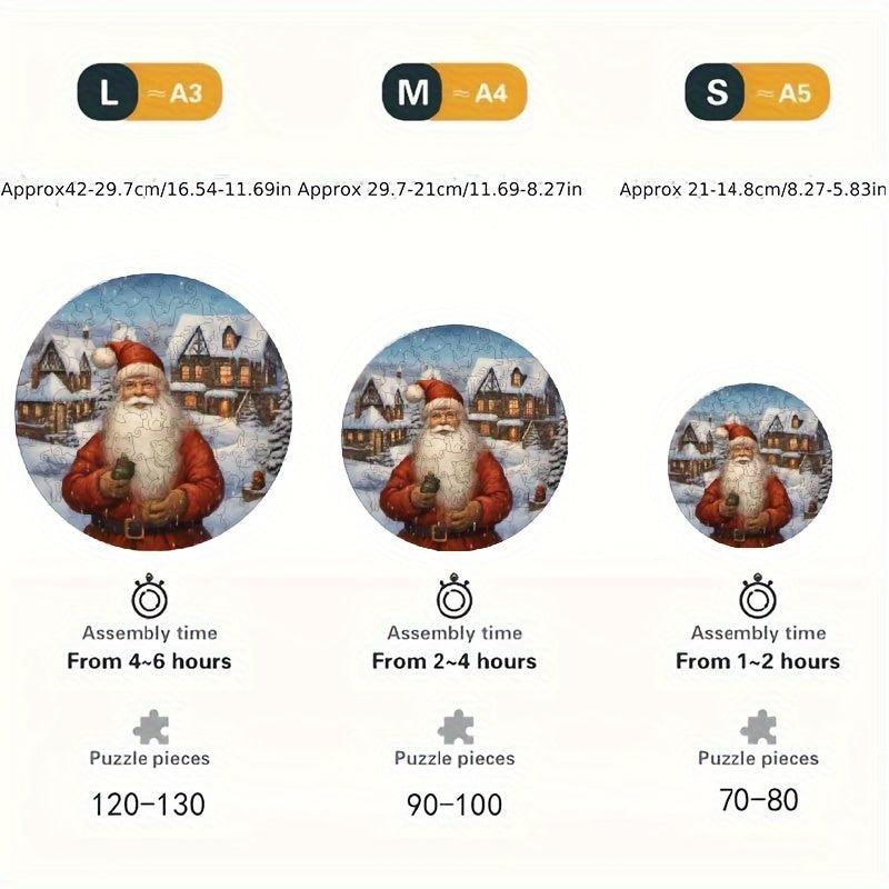 Christmas Advanced Player Wooden Puzzle Creative Special Shapes
