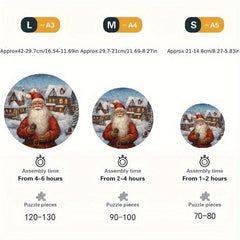 Christmas Advanced Player Wooden Puzzle Creative Special Shapes