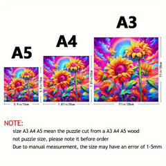 Challenging Sunflower Puzzle Toy for Adults