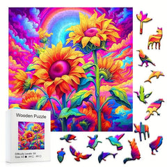Challenging Sunflower Puzzle Toy for Adults