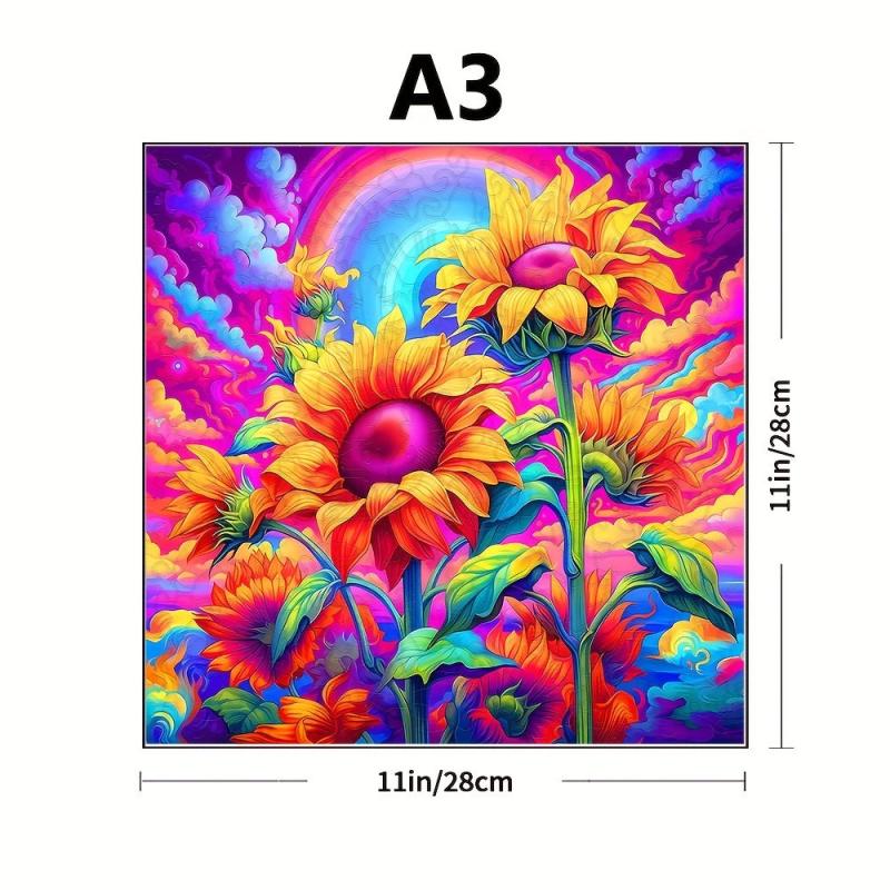 Challenging Sunflower Puzzle Toy for Adults
