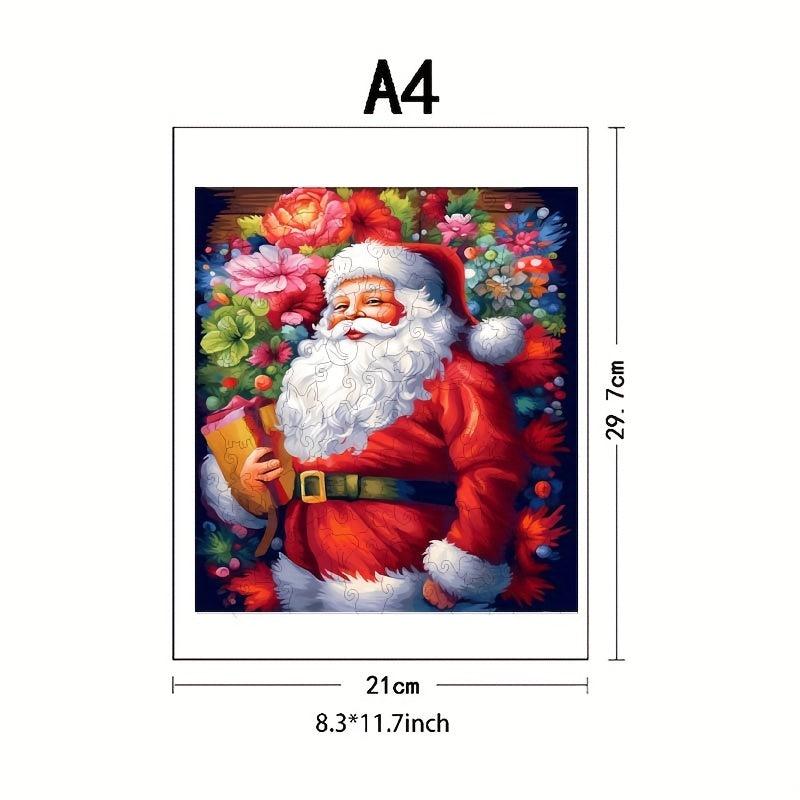Christmas Advanced Player Wooden Puzzle Creative Special Shapes Adult Game