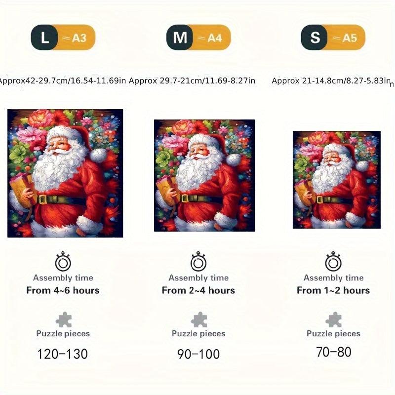 Christmas Advanced Player Wooden Puzzle Creative Special Shapes Adult Game