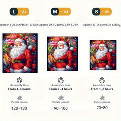 Christmas Advanced Player Wooden Puzzle Creative Special Shapes Adult Game