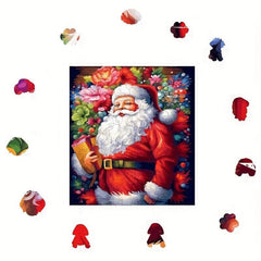 Christmas Advanced Player Wooden Puzzle Creative Special Shapes Adult Game