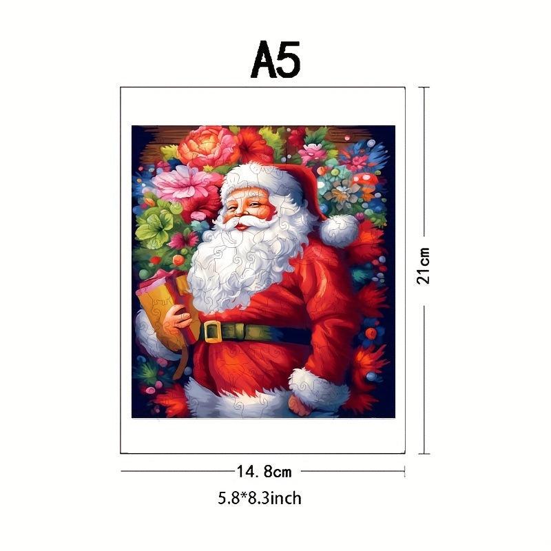 Christmas Advanced Player Wooden Puzzle Creative Special Shapes Adult Game