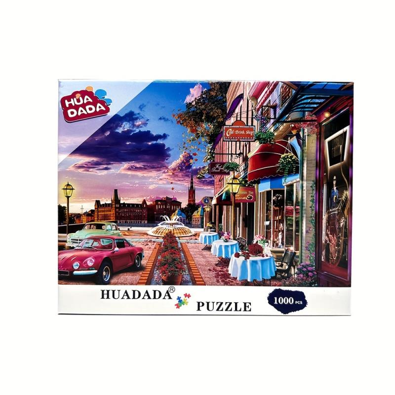 1000 Piece Jigsaw Puzzle: Cafe At Street Corner