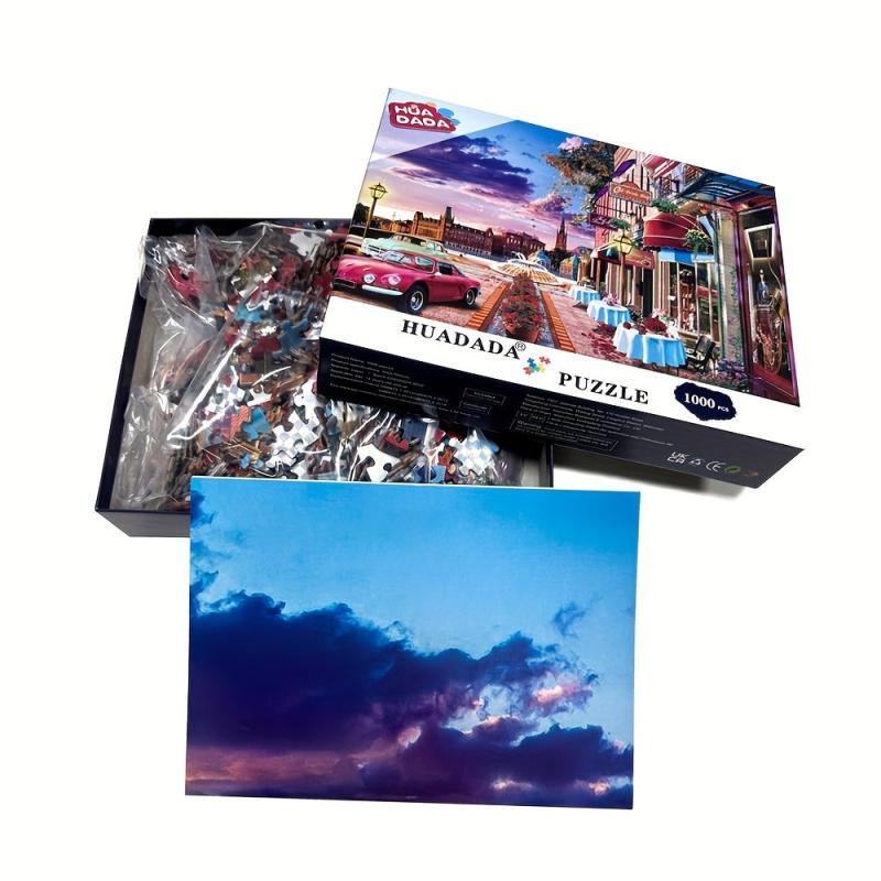 1000 Piece Jigsaw Puzzle: Cafe At Street Corner