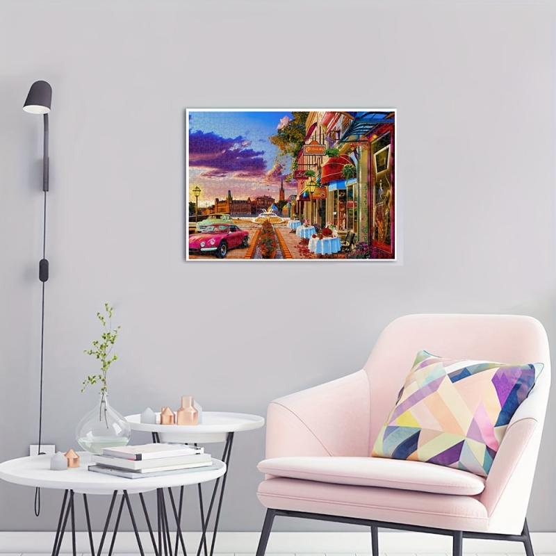 1000 Piece Jigsaw Puzzle: Cafe At Street Corner