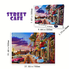 1000 Piece Jigsaw Puzzle: Cafe At Street Corner
