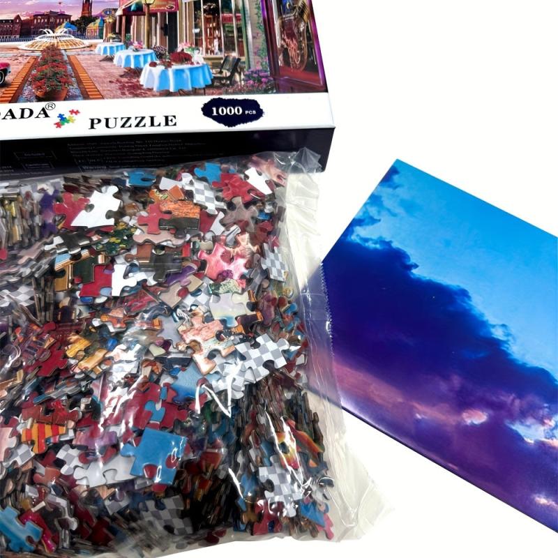 1000 Piece Jigsaw Puzzle: Cafe At Street Corner