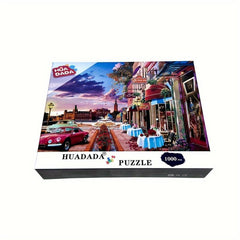 1000 Piece Jigsaw Puzzle: Cafe At Street Corner
