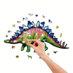 Stegosaurus Wooden Puzzle with Box