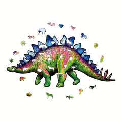 Stegosaurus Wooden Puzzle with Box