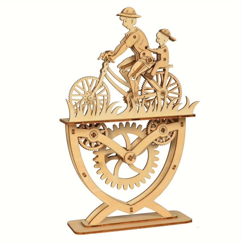 3D Wooden Jigsaw DIY Bicycle Assembled Puzzle Toy