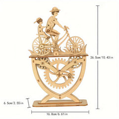3D Wooden Jigsaw DIY Bicycle Assembled Puzzle Toy