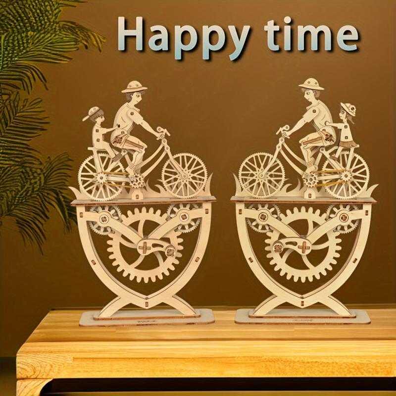 3D Wooden Jigsaw DIY Bicycle Assembled Puzzle Toy