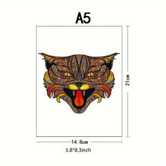 Cat Wooden Puzzle Creative Adult Birthday Party Game