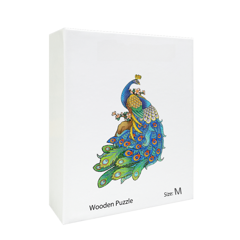 Peacock Wooden Puzzle Animal Shape Puzzle Unique Gift For Teens And Adults