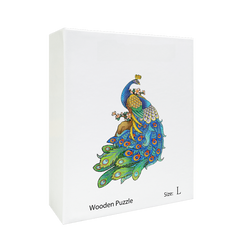 Peacock Wooden Puzzle Animal Shape Puzzle Unique Gift For Teens And Adults