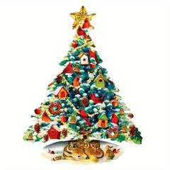 Christmas Tree Wooden Puzzle Art - Christmas Theme Jigsaw Puzzle