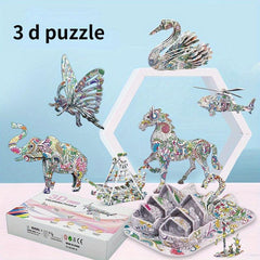 3D Stereoscopic Puzzle Kit DIY Graffiti Art Toy - Stress Relieving