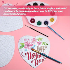 10 Sets Sublimation Blanks Heart Puzzle 75pcs DIY Blank Puzzle