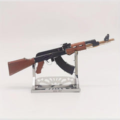 Metal Glue 3D DIY Puzzle Colorful AK47 Gun Model Educational Toy