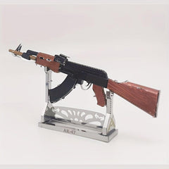 Metal Glue 3D DIY Puzzle Colorful AK47 Gun Model Educational Toy
