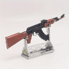 Metal Glue 3D DIY Puzzle Colorful AK47 Gun Model Educational Toy