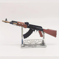Metal Glue 3D DIY Puzzle Colorful AK47 Gun Model Educational Toy
