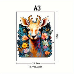 Deer Wooden Puzzle Special Shapes Adult Birthday Games