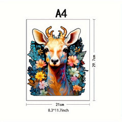 Deer Wooden Puzzle Special Shapes Adult Birthday Games