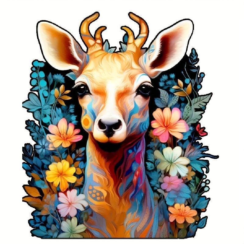 Deer Wooden Puzzle Special Shapes Adult Birthday Games