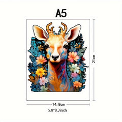 Deer Wooden Puzzle Special Shapes Adult Birthday Games