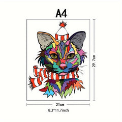 Cat Advanced Player Wooden Puzzle Creative Various Special Shapes Adult