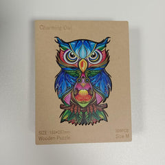 Owl Wood Animal Shape Puzzle - 209Pcs Eco Friendly Basswood Board