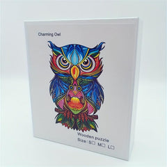 Owl Wood Animal Shape Puzzle - 209Pcs Eco Friendly Basswood Board
