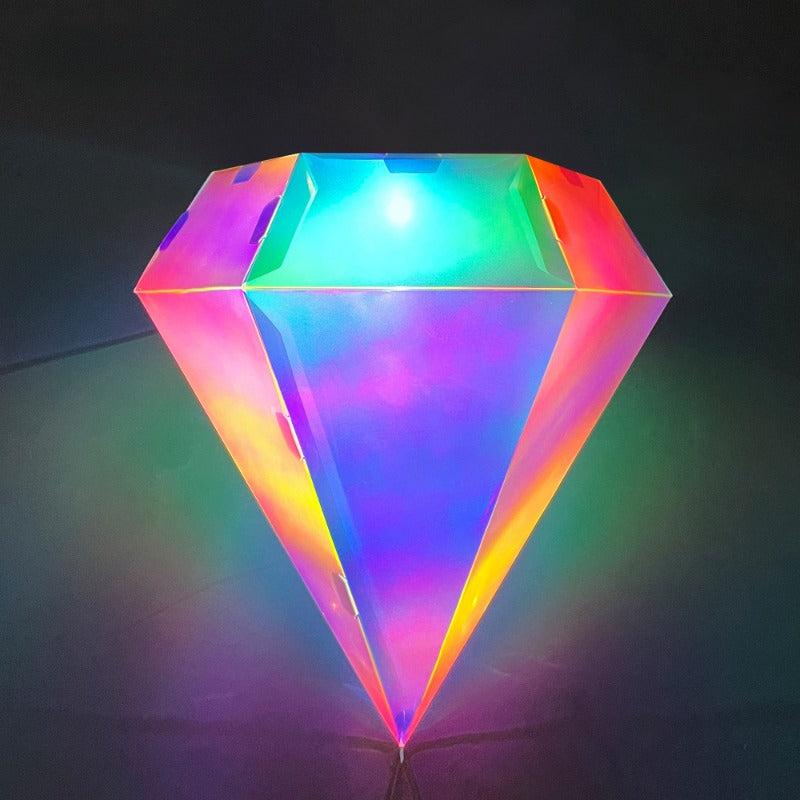 Christmas Laser Diamond Colorful Handheld Lantern Children's Toy