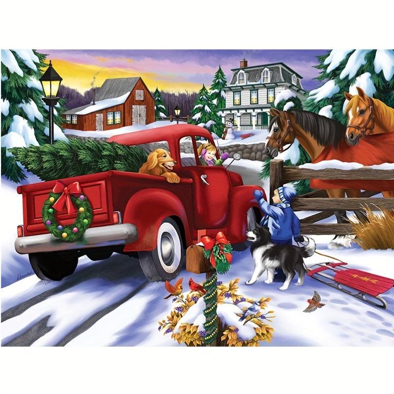 Christmas Jigsaw Puzzle 1000 Pieces High Difficulty Paper
