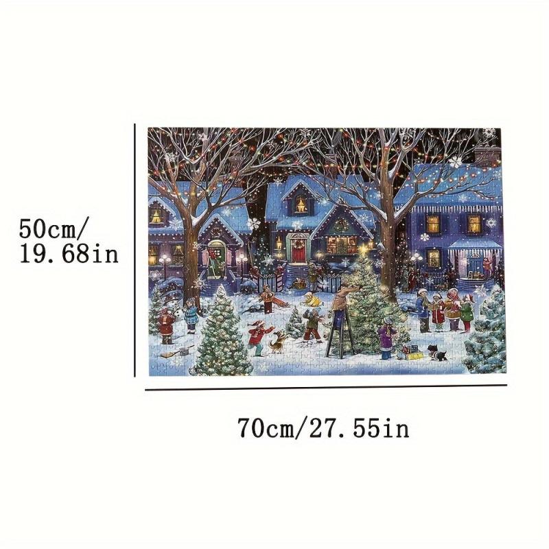 Christmas Jigsaw Puzzle 1000 Pieces High Difficulty Paper