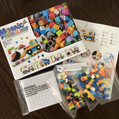 205pcs Number Building Puzzle Engineering Car Shape Puzzle
