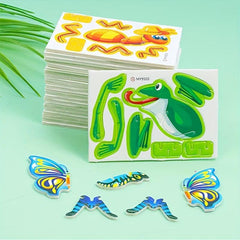 Wooden Animal Car Educational Toys for Kids