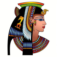 Egyptian Lady Irregular Wooden Puzzle With Wooden Box