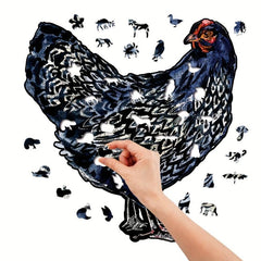 Lotus Chicken Wood Puzzle With Box