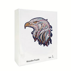 Eagle Wooden Puzzle Difficult Irregular Unique Pieces Gift Packaging