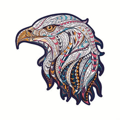 Eagle Wooden Puzzle Difficult Irregular Unique Pieces Gift Packaging